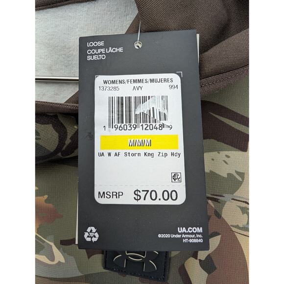 NWT Under Armour Women's UA Forest Storm Kang zip Hoodie in Camo sz Medium - Picture 6 of 8